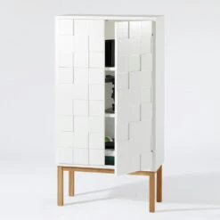 Collect 2010 Cabinet, White/Oak -Maze Furni Shop a2 collect 2010 cabinet 1