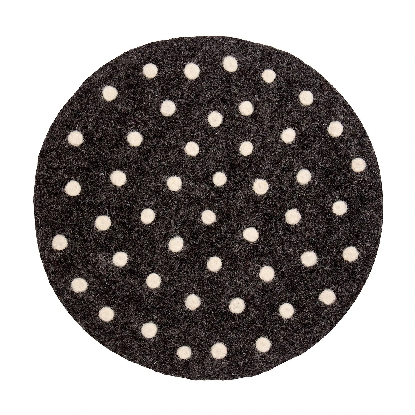 Felt Chair Cushion, Dark Grey/White 1 Felt Chair Cushion, Dark Grey/White