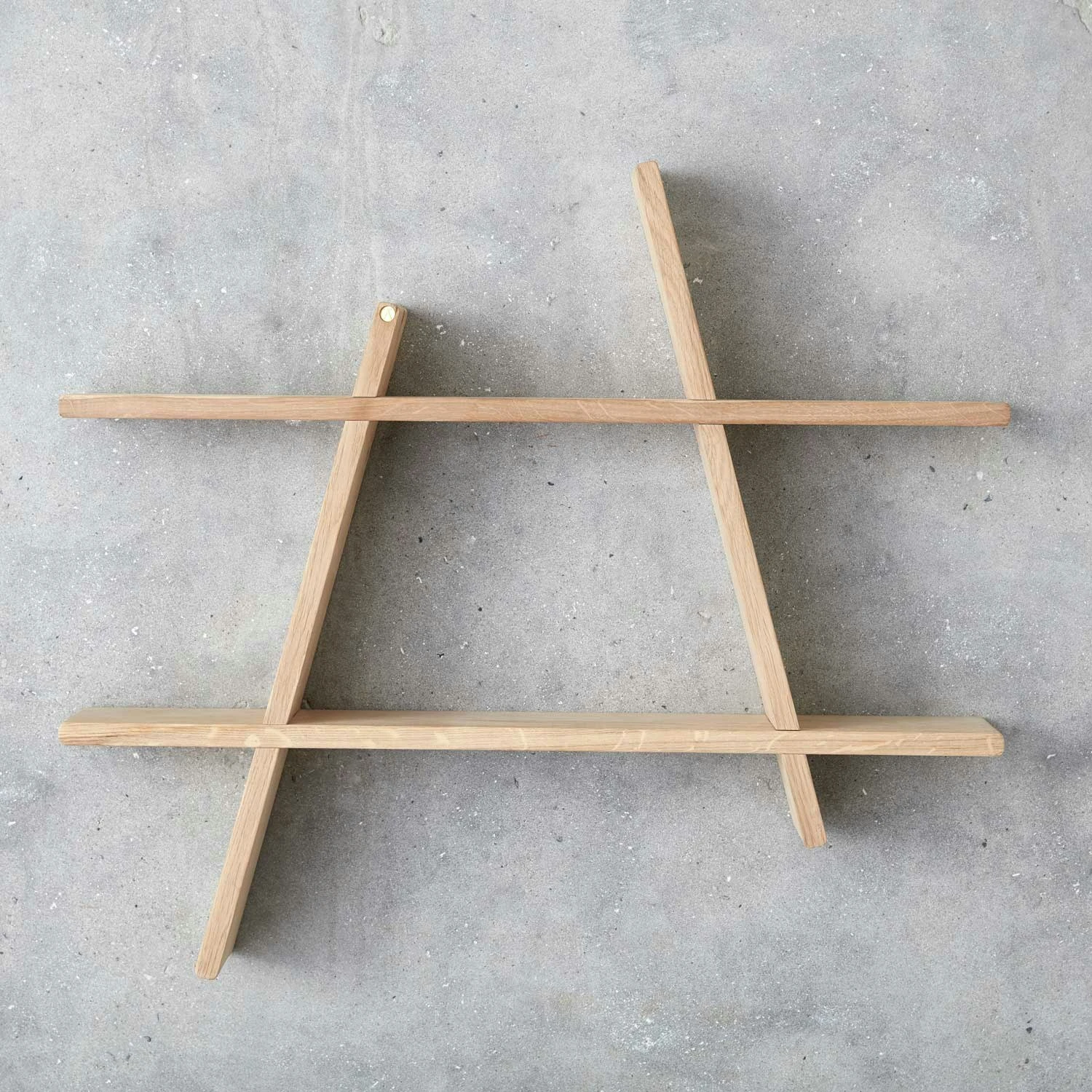 Andersen A-Shelf - Large 78x12x67 Cm, Oak 2 Andersen A-Shelf - Large 78x12x67 Cm, Oak - Image 2