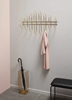 AYTM Moveo Coat Rack With 8 Hooks, Silver -Maze Furni Shop aytm moveo coat rack with 8 hooks 2 1