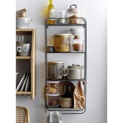 Bloomingville Juan Wall Shelf, Black -Maze Furni Shop bloomingville juan wall shelf black 2