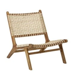 Bloomingville Keila Lounge Chair 80x71 Cm, Teak / Rattan