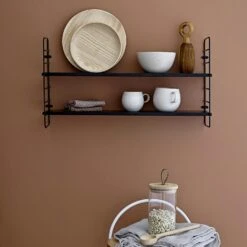 Bloomingville North Shelf, Black -Maze Furni Shop bloomingville north shelf 1 1