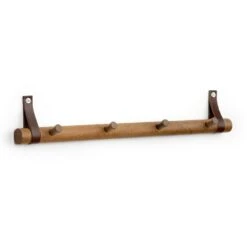 Rack Hooks 4, Smoked Oak