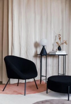 ByOn Theodore Lounge Chair, Black -Maze Furni Shop byon lounge chair theodore 5