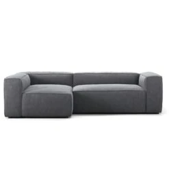 Grand 3 Seater Sofa Divan Left, Zinc Grey