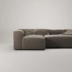 Grand 3 Seater Sofa Divan Left, Mole Brown -Maze Furni Shop decotique grand 3 seater sofa divan left 12