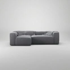 Grand 3 Seater Sofa Divan Left, Zinc Grey -Maze Furni Shop decotique grand 3 seater sofa divan left 2