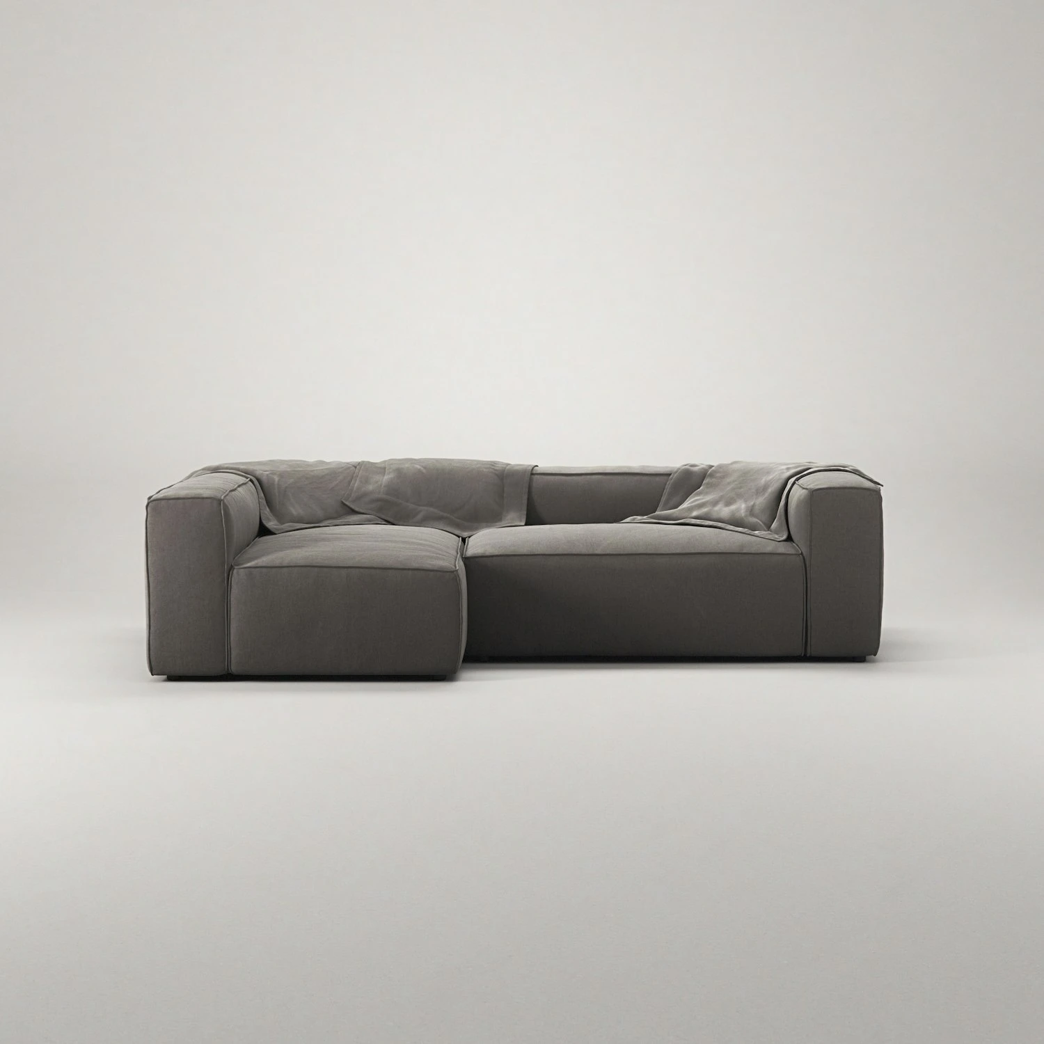 Grand 3 Seater Sofa Divan Left, Hunter Brown 3 Grand 3 Seater Sofa Divan Left, Hunter Brown - Image 3