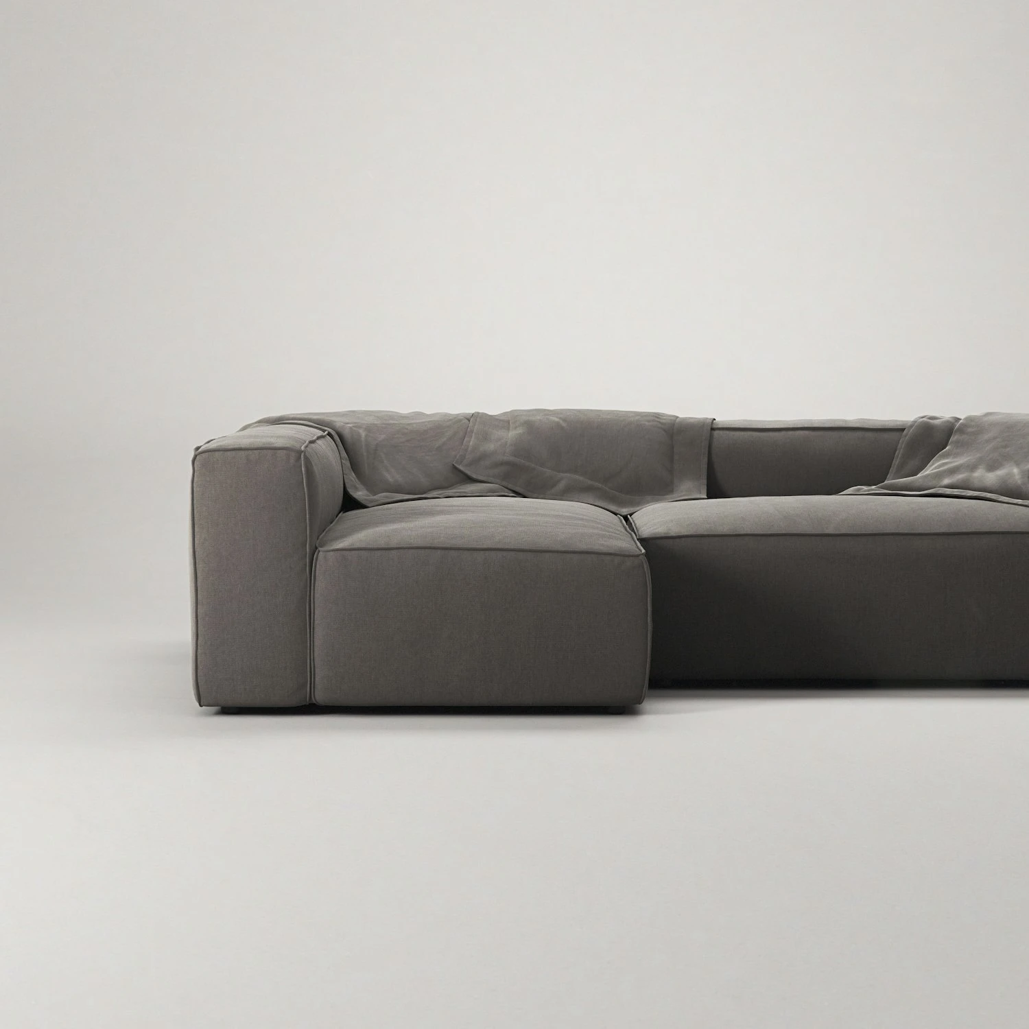 Grand 3 Seater Sofa Divan Left, Hunter Brown 5 Grand 3 Seater Sofa Divan Left, Hunter Brown - Image 5