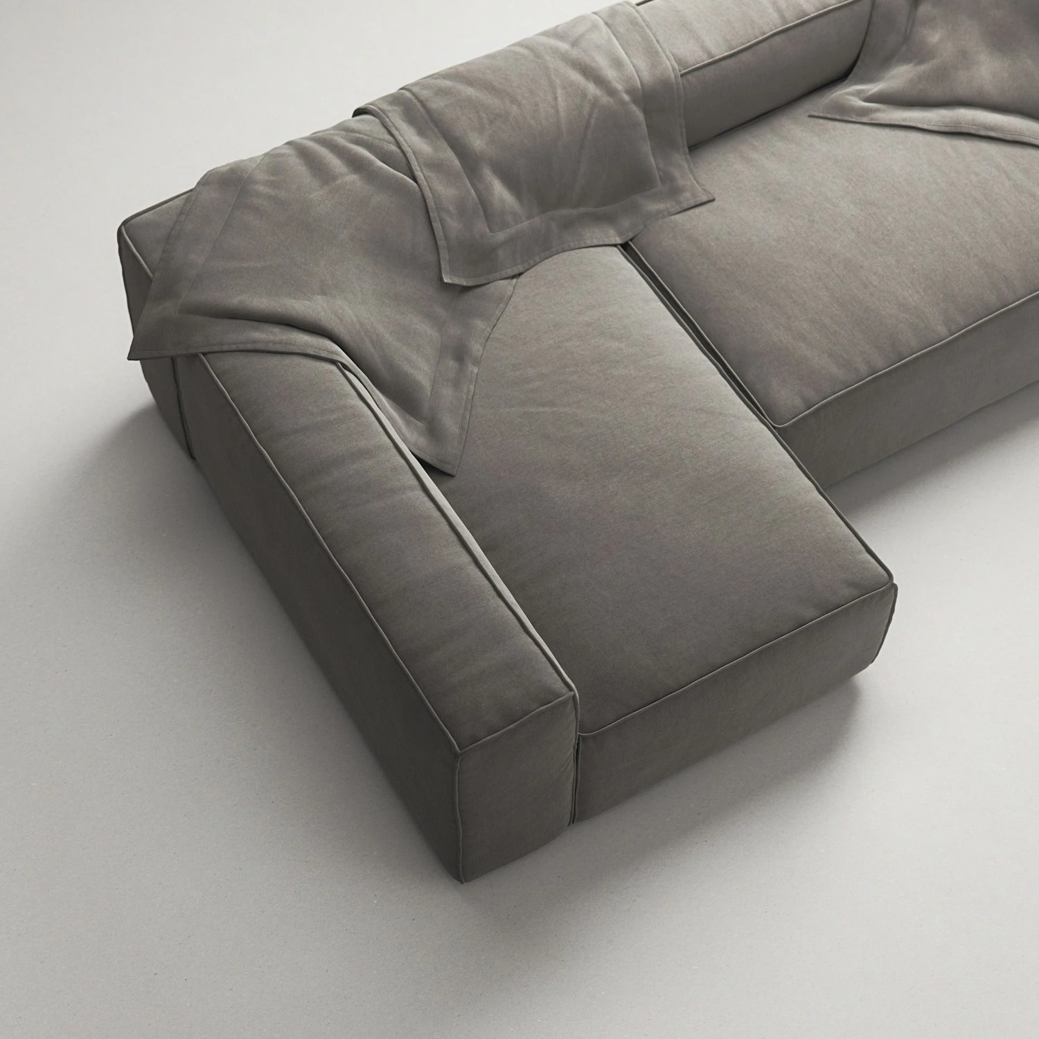 Grand 3 Seater Sofa Divan Left, Hunter Brown 6 Grand 3 Seater Sofa Divan Left, Hunter Brown - Image 6