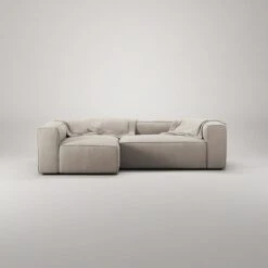 Grand 3 Seater Sofa Divan Left, Sandshell Beige -Maze Furni Shop decotique grand 3 seater sofa divan left 34