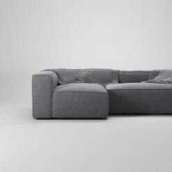 Grand 3 Seater Sofa Divan Left, Zinc Grey -Maze Furni Shop decotique grand 3 seater sofa divan left 4