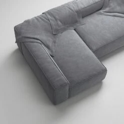 Grand 3 Seater Sofa Divan Left, Zinc Grey -Maze Furni Shop decotique grand 3 seater sofa divan left 5