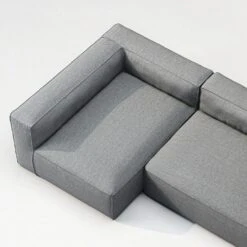 Grand 3 Seater Sofa Divan Left Outdoor, Charcoal Chiné -Maze Furni Shop decotique grand 3 seater sofa divan left outdoor 14