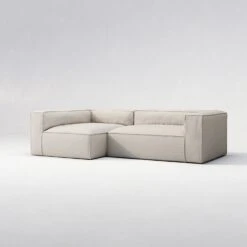 Grand 3 Seater Sofa Divan Left Outdoor, Linen Chalk -Maze Furni Shop decotique grand 3 seater sofa divan left outdoor 2