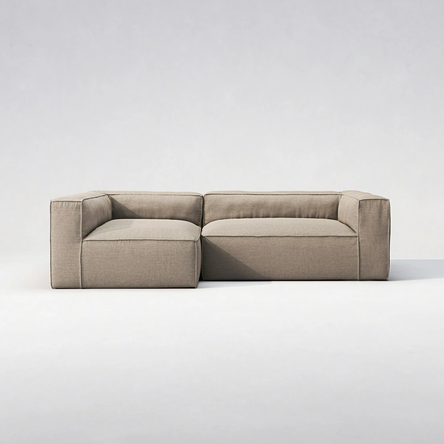 Grand 3 Seater Sofa Divan Left Outdoor, Heather Grey 2 Grand 3 Seater Sofa Divan Left Outdoor, Heather Grey - Image 2