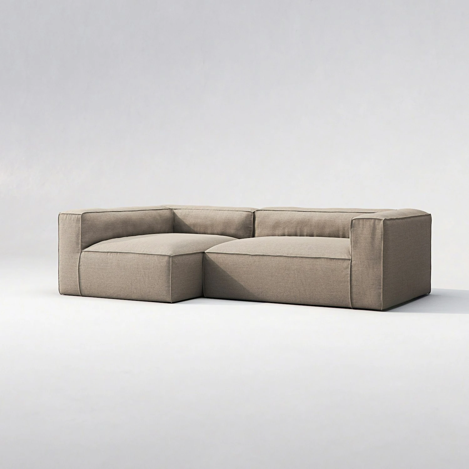 Grand 3 Seater Sofa Divan Left Outdoor, Heather Grey 3 Grand 3 Seater Sofa Divan Left Outdoor, Heather Grey - Image 3