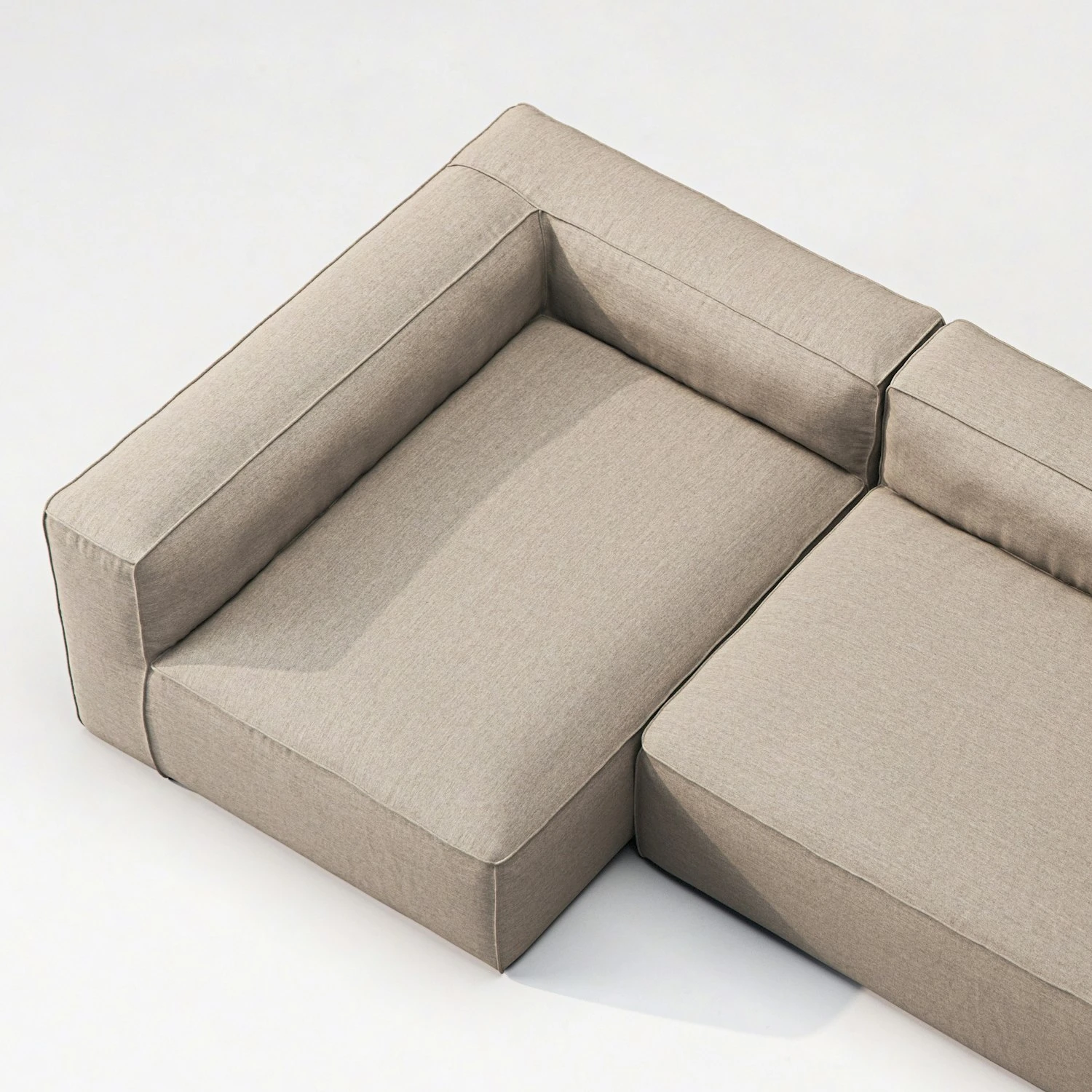 Grand 3 Seater Sofa Divan Left Outdoor, Heather Grey 5 Grand 3 Seater Sofa Divan Left Outdoor, Heather Grey - Image 5