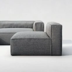 Grand 3 Seater Sofa Divan Left With Armchair Outdoor, Charchoal Chiné -Maze Furni Shop decotique grand 3 seater sofa divan left with armchair outdoor 13