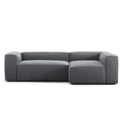 Grand 3 Seater Sofa Divan Right, Zinc Grey