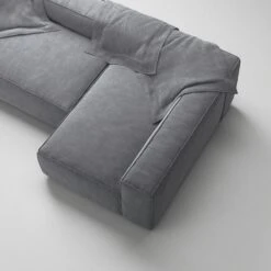 Grand 3 Seater Sofa Divan Right, Zinc Grey -Maze Furni Shop decotique grand 3 seater sofa divan right 5