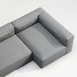 Grand 3 Seater Sofa Divan Right Outdoor, Charchoal Chiné -Maze Furni Shop decotique grand 3 seater sofa divan right outdoor 14