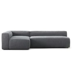 Grand 3 Seater Sofa Lounge Left, Zinc Grey