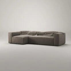 Grand 4 Seater Sofa Divan Left, Mole Brown -Maze Furni Shop decotique grand 4 seater sofa divan left 11