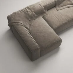 Grand 4 Seater Sofa Divan Left, Mole Brown -Maze Furni Shop decotique grand 4 seater sofa divan left 13