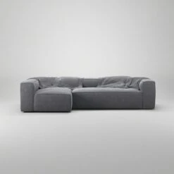 Grand 4 Seater Sofa Divan Left, Zinc Grey -Maze Furni Shop decotique grand 4 seater sofa divan left 2
