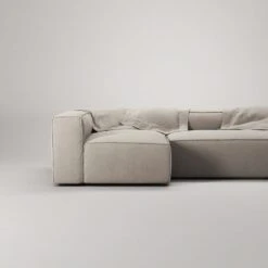 Grand 4 Seater Sofa Divan Left, Sandshell Beige -Maze Furni Shop decotique grand 4 seater sofa divan left 36