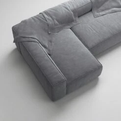 Grand 4 Seater Sofa Divan Left, Zinc Grey -Maze Furni Shop decotique grand 4 seater sofa divan left 5