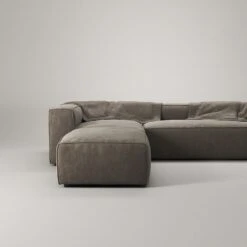 Grand 4 Seater Sofa Divan Left Open End Piece, Mole Brown -Maze Furni Shop decotique grand 4 seater sofa divan left open end piece 12