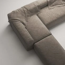 Grand 4 Seater Sofa Divan Left Open End Piece, Mole Brown -Maze Furni Shop decotique grand 4 seater sofa divan left open end piece 13