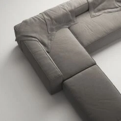 Grand 4 Seater Sofa Divan Left Open End Piece, Hunter Brown -Maze Furni Shop decotique grand 4 seater sofa divan left open end piece 29