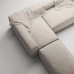 Grand 4 Seater Sofa Divan Left Open End Piece, Sandshell Beige -Maze Furni Shop decotique grand 4 seater sofa divan left open end piece 37