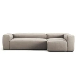 Grand 4 Seater Sofa Divan Right, Sandshell Beige