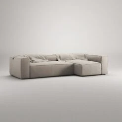 Grand 4 Seater Sofa Divan Right, Sandshell Beige -Maze Furni Shop decotique grand 4 seater sofa divan right 35