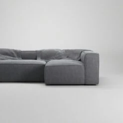 Grand 4 Seater Sofa Divan Right, Zinc Grey -Maze Furni Shop decotique grand 4 seater sofa divan right 4