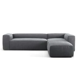 Grand 4 Seater Sofa Divan Right Open End Piece, Zinc Grey