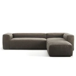 Grand 4 Seater Sofa Divan Right Open End Piece, Mole Brown