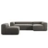 Grand 4 Seater Sofa Divan Right With Armchair, Hunter Brown
