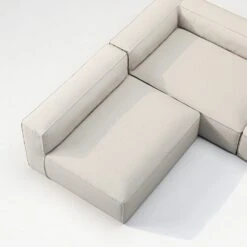 Grand 4 Seater Sofa Open End Reversible Outdoor, Linen Chalk -Maze Furni Shop decotique grand 4 seater sofa open end reversible outdoor 4