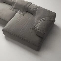 Grand Lounge Sofa 5-Seater Chaise Longue Right, Hunter Brown -Maze Furni Shop decotique grand 5 seater sofa chaise longue right 21