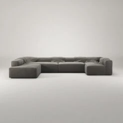 Grand 5 Seater Sofa, Open End Left Divan Right, Hunter Brown 8 Grand 5 Seater Sofa, Open End Left Divan Right, Hunter Brown -Maze Furni Shop decotique grand 5 seater sofa divan left 18