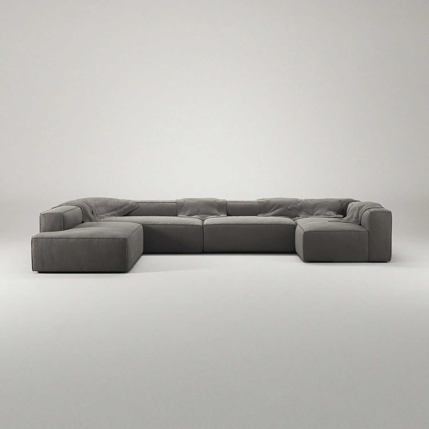 Grand 5 Seater Sofa, Open End Left Divan Right, Hunter Brown 3 Grand 5 Seater Sofa, Open End Left Divan Right, Hunter Brown - Image 3