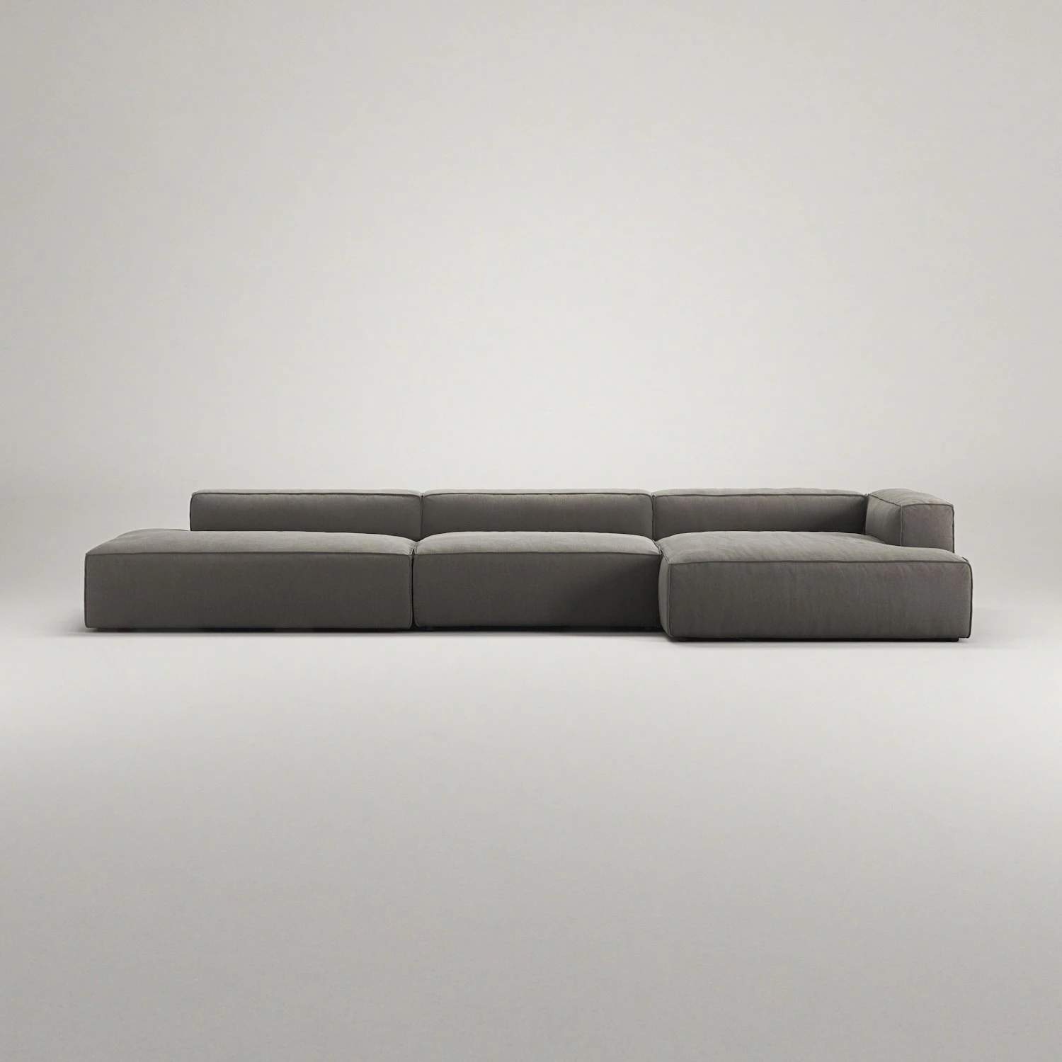 Grand 5 Seater Sofa Open End Left, Hunter Brown 2 Grand 5 Seater Sofa Open End Left, Hunter Brown - Image 2