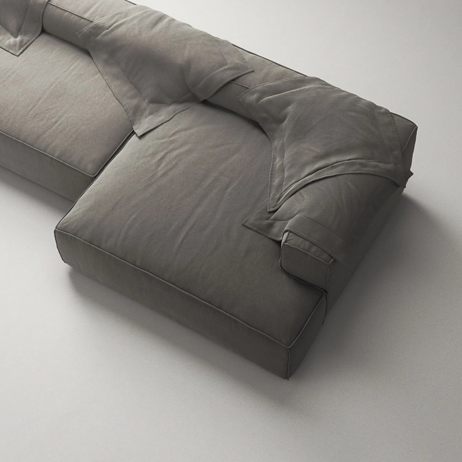 Grand 5 Seater Sofa Open End Left, Hunter Brown 6 Grand 5 Seater Sofa Open End Left, Hunter Brown - Image 6