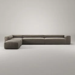 Grand Corner Sofa Left, Mole Brown -Maze Furni Shop decotique grand corner sofa left 44